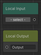 Local Output and Local Input